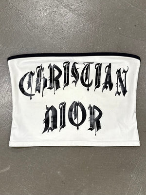 S/S2002 Christian Dior by Galliano gothic hardcore logo top