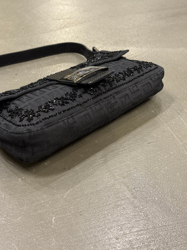 F/W 1999 Fendi Zucchino baguette in lizard and mother-of-pearl bag