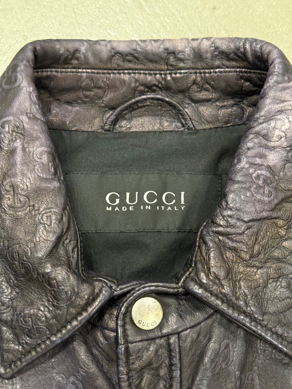 2010s Gucci "Guccissima" monogram leather jacket