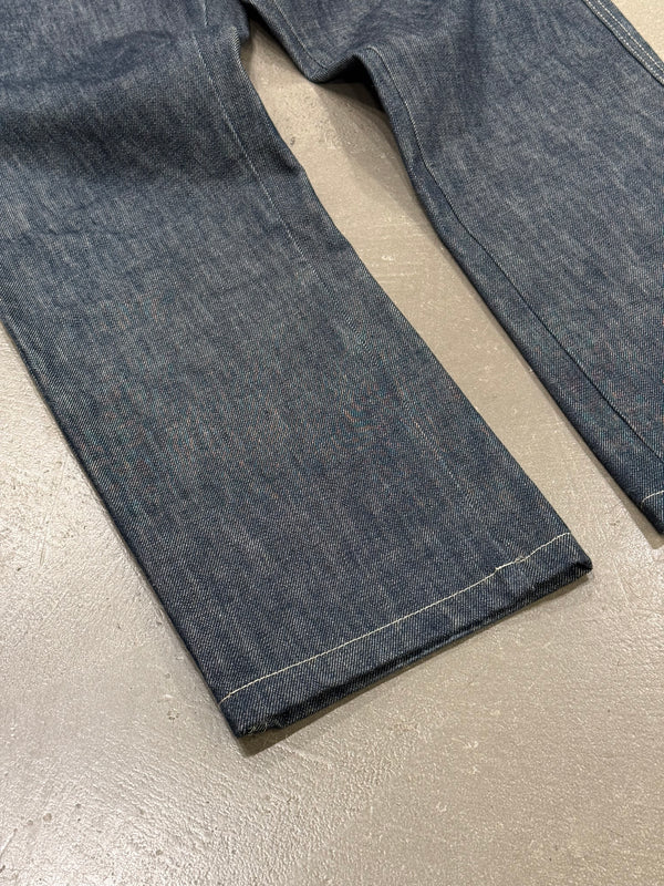 2000s Yohji Yamamoto raw wide leg jeans