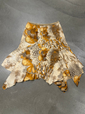 S/S2004 Roberto Cavalli feather print set
