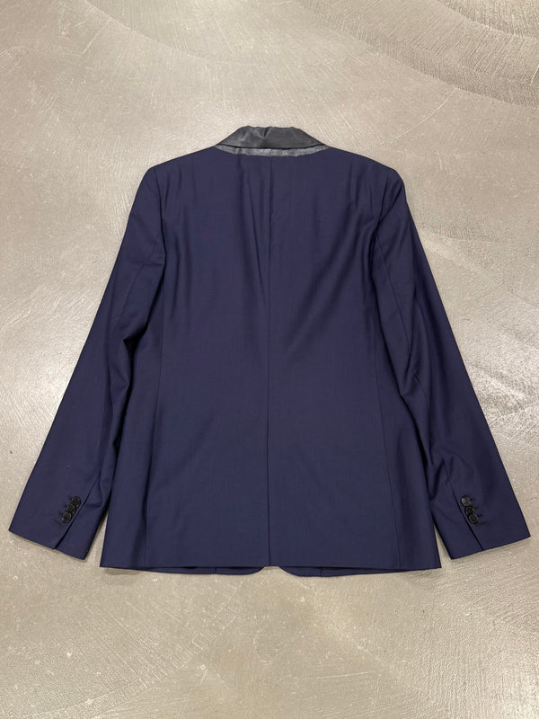 2014 Maison Margiela compressed leather collar blazer
