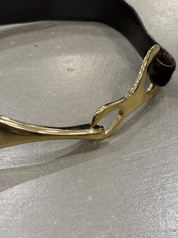 1998 Gucci by Tom Ford pony hair iconic belt