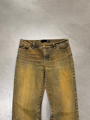2000s Cavalli sand wash flared jeans