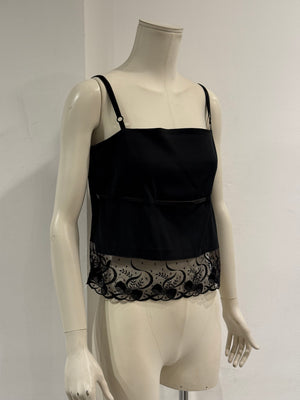 2000s Dolce & Gabbana lace hem top
