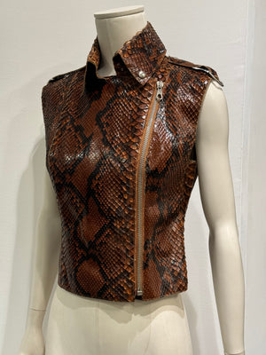 S/S2001 Dolce & Gabbana Python leather top