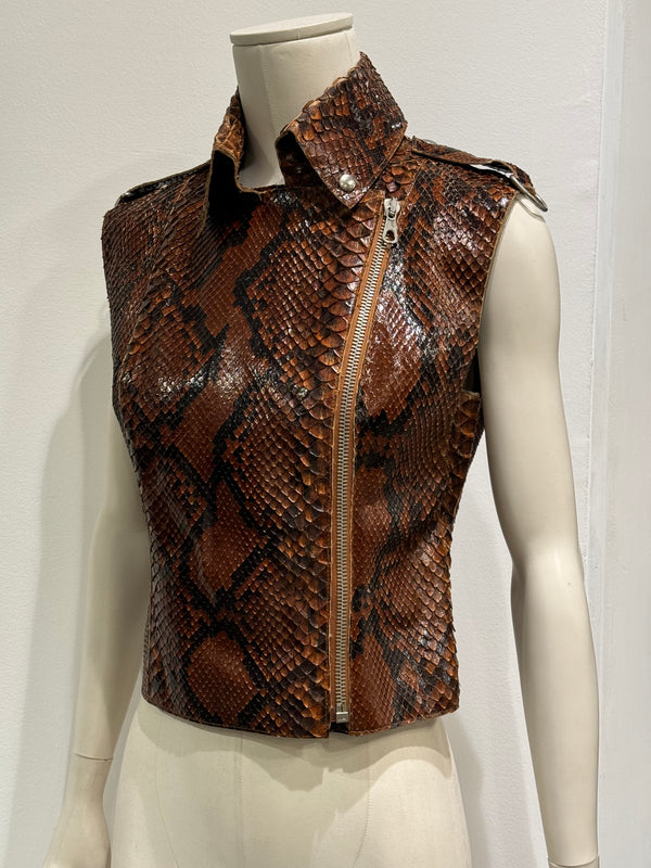 S/S2001 Dolce & Gabbana Python leather top