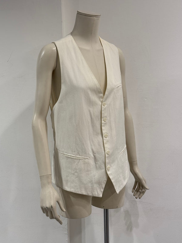 S/S2008 Ann Demeulemeester bondage straps cotton vest