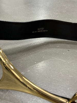 1998 Gucci by Tom Ford pony hair iconic belt