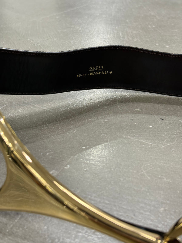 1998 Gucci by Tom Ford pony hair iconic belt