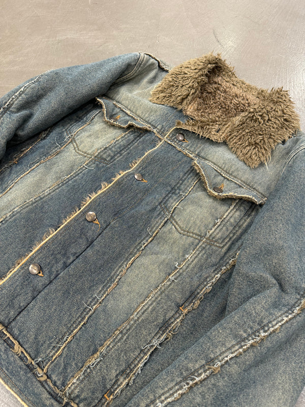 A/W2005 Roberto Cavalli shearling faded jacket