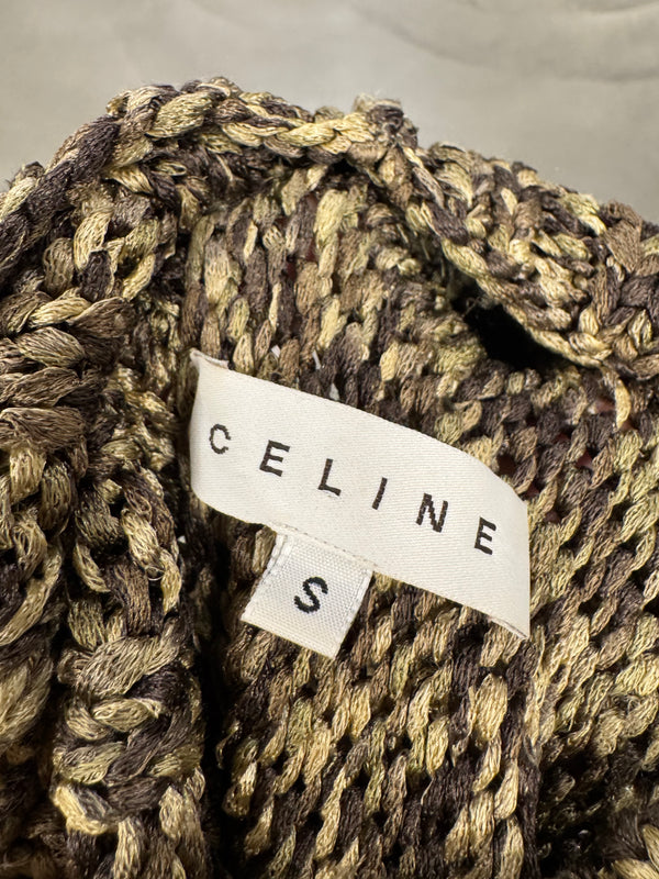 2000s Celine 100% silk heavy knit