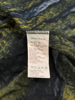 2000s Cavalli fox fur animalier print set