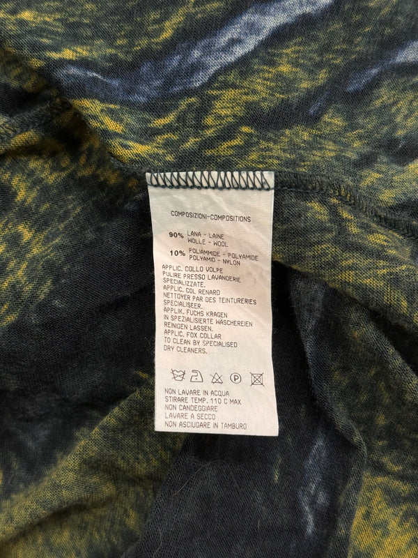 2000s Cavalli fox fur animalier print set