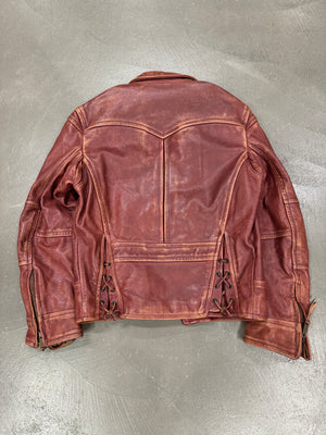A/W2004 Dsquared2 runway faded leather jacket