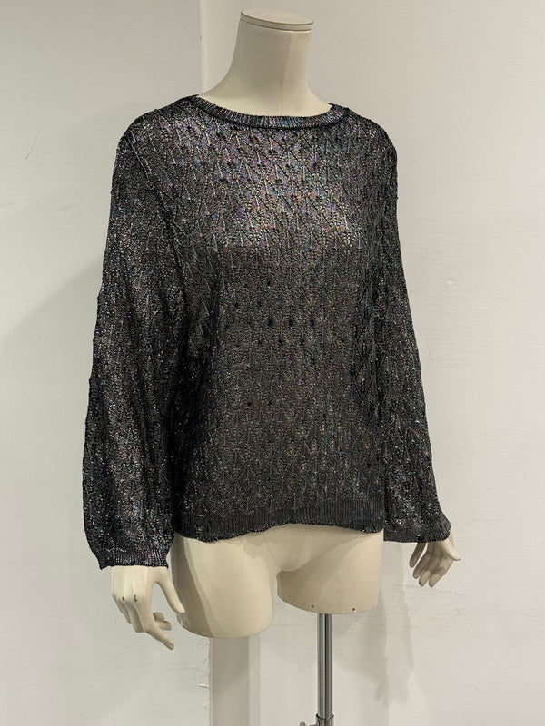 2020 Saint Laurent silver knit