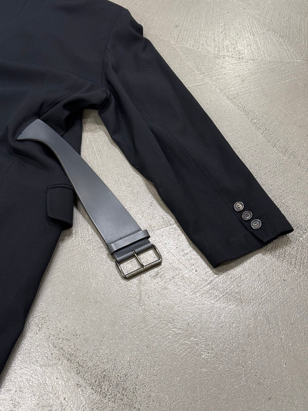 2000s Ann Demeulemeester long belted coat