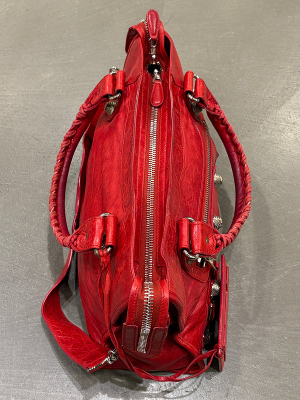 2000s Balenciaga Large City leather bag