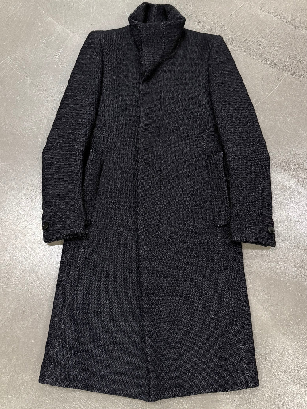 Carol Christian Poell unlined overlock dead end coat