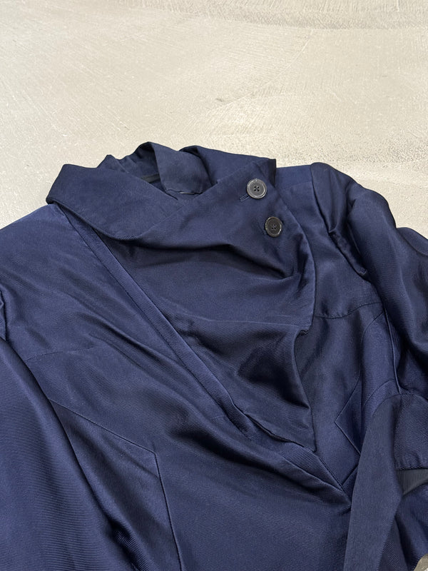 A/W2012 Ann Demeulemeester runway asymmetrical back-zip jacket