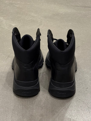 2000s Prada leather combat boots