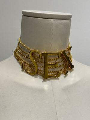 S/S 2003 Dolce & Gabbana “Sex" chocker necklace