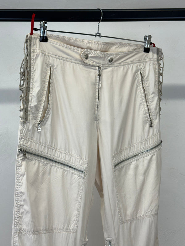 A/W1999 Prada zipper laced astro biker cargo pants