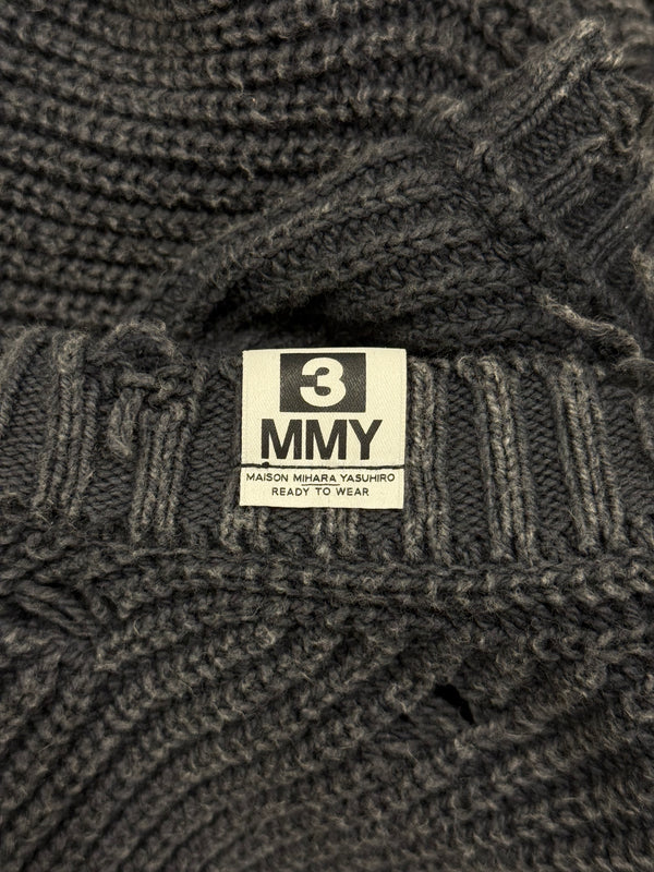 Maison Mihara Yasuhiro distressed knit sweater