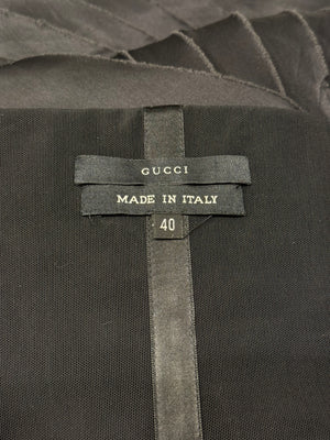 S/S2001 Gucci by Tom Ford runway strapeless silk dress