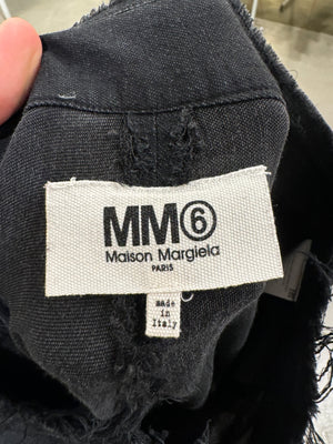 2017 Margiela MM6 wide distressed cargo shorts