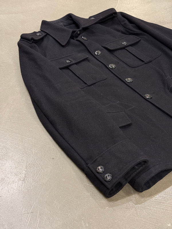 2000s Yves Saint Laurent wool officer military jacket
