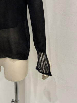 2000s Yves Saint Laurent by Tom Ford silk sheer blouse