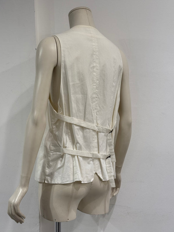 S/S2008 Ann Demeulemeester bondage straps cotton vest