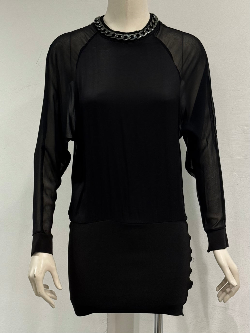 2000s Pierre Balmain neck chain mini dress