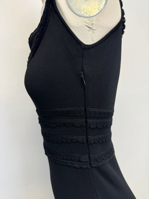 1990s Christian Dior scallop layered knit dress