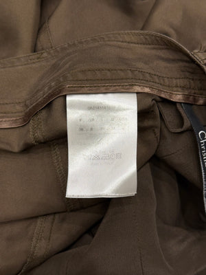 2010 Christian Dior drop crotch military shorts