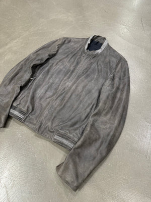 2010s Dior Homme lambskin bomber leather jacket