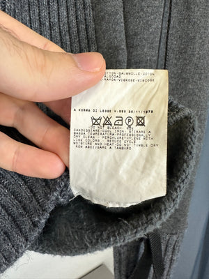 AW2003 Dolce & Gabbana bondage wool knit hoodie