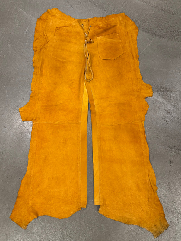 2000s Jean Paul Gaultier hybrid leather pants