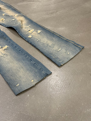 2000s Cavalli distressed faded jeans