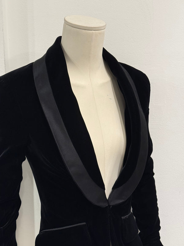 2003 Yves Saint Laurent by Tom Ford tuxedo blazer with satin shawl lapel