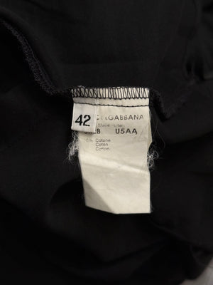 2000s Dolce & Gabbana sheer ruffled shirt
