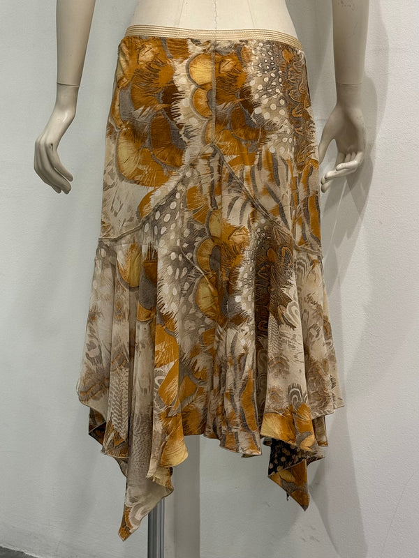 S/S2004 Roberto Cavalli feather print set