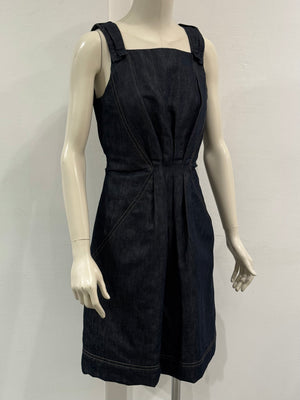 2000s Louis Vuitton denim midi dress
