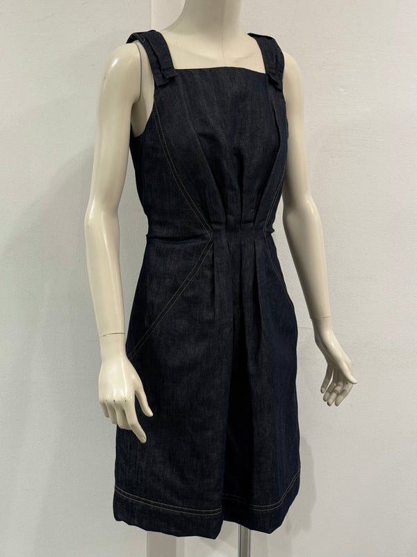 2000s Louis Vuitton denim midi dress