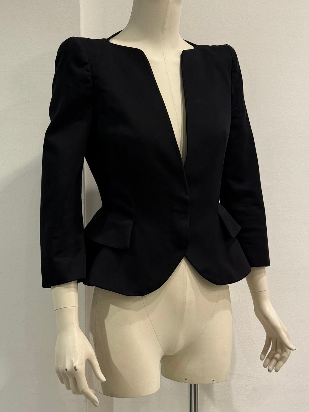 2012 Alexander McQueen sculptural wool blazer