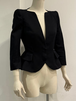 2012 Alexander McQueen sculptural wool blazer