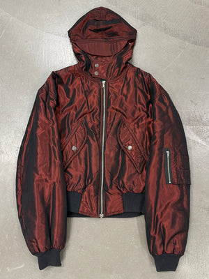 1990s Jean Paul Gaultier iridescent bomber jacket