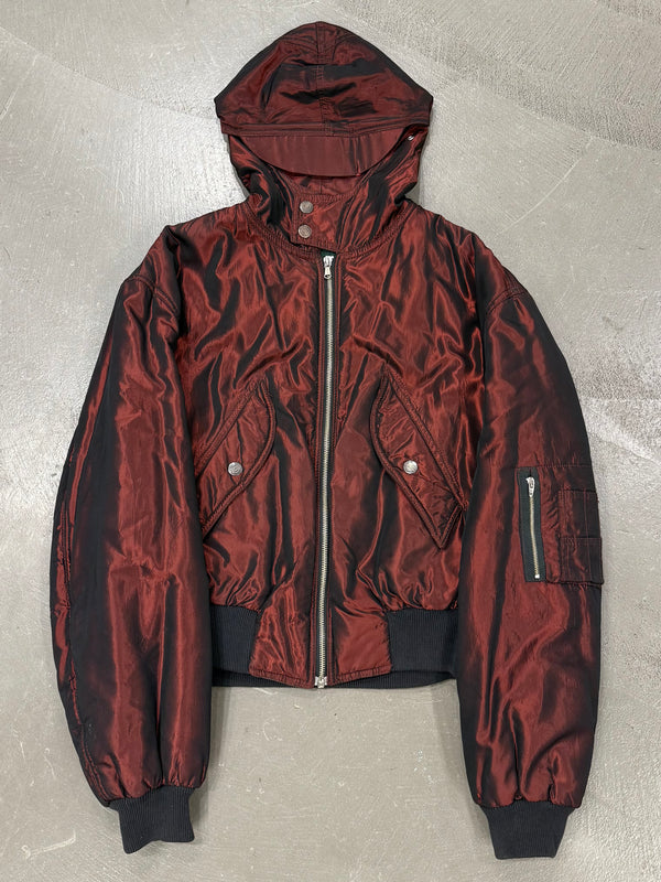 1990s Jean Paul Gaultier iridescent bomber jacket