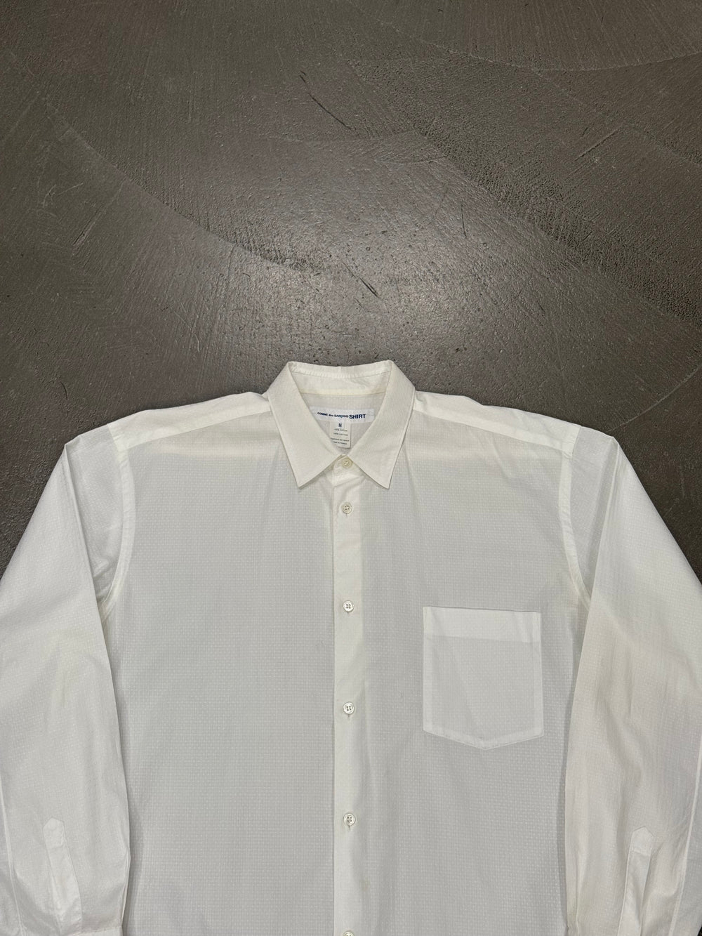 2010s Comme des Garçons oversized cotton long sleeve shirt